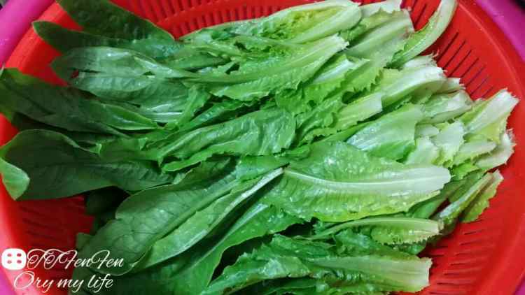 蒜蓉油麦菜步骤1