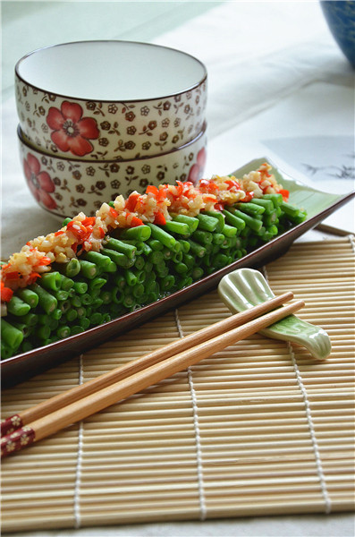 蒜蓉麻酱拌豇豆步骤9