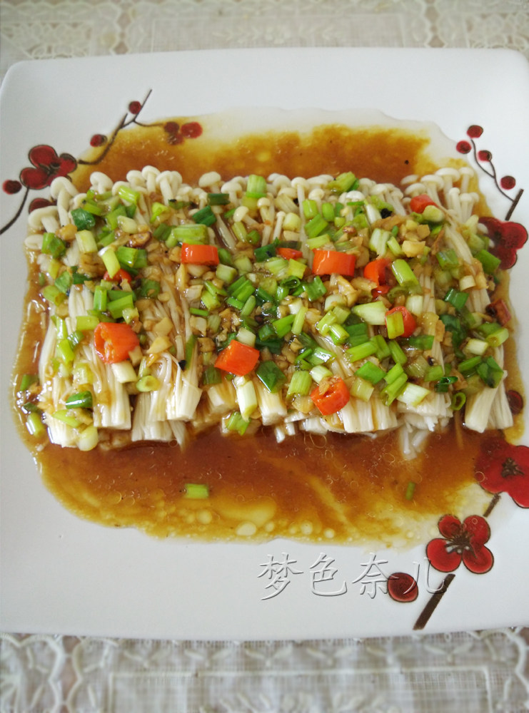 蚝汁金针菇步骤10