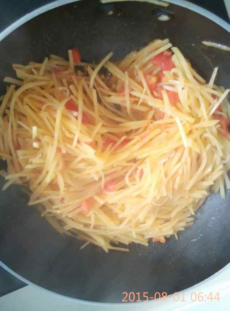 茄汁土豆丝步骤5