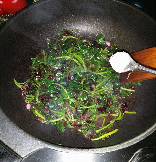 【手工美食】上汤苋菜步骤5