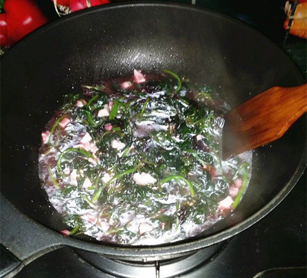 【手工美食】上汤苋菜步骤8