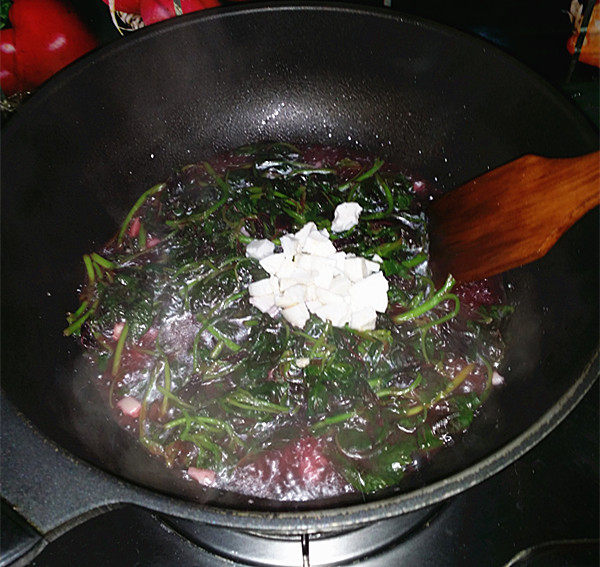 【手工美食】上汤苋菜步骤7