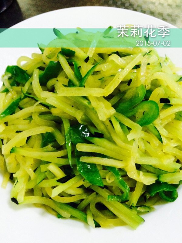 青椒南瓜丝步骤7