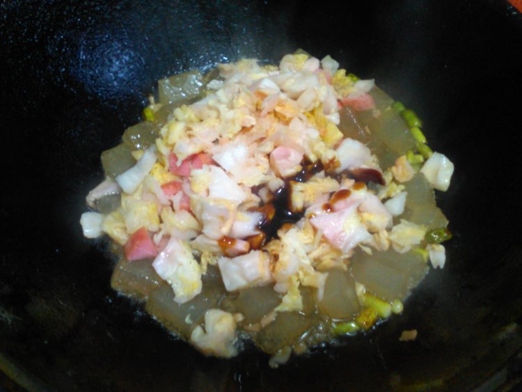 泡菜炒凉粉步骤11