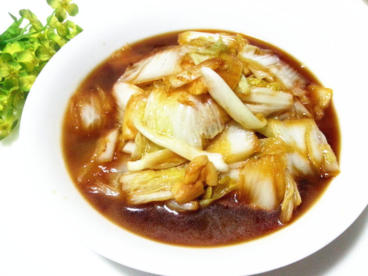 家常炒白菜步骤7