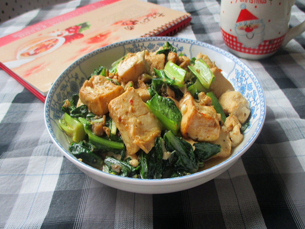 油麦菜烧豆腐步骤12