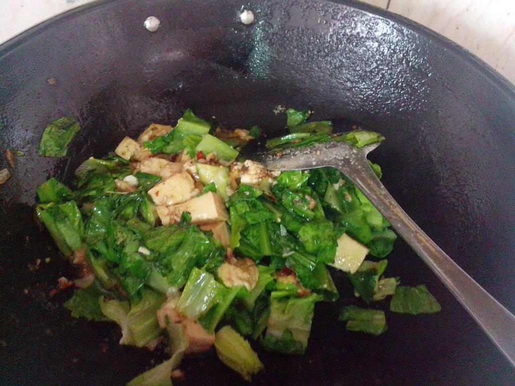 油麦菜烧豆腐步骤10