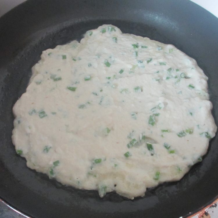 豆渣葱饼步骤7