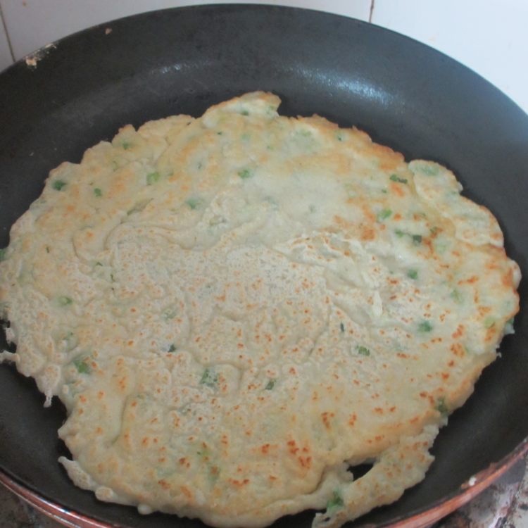 豆渣葱饼步骤8