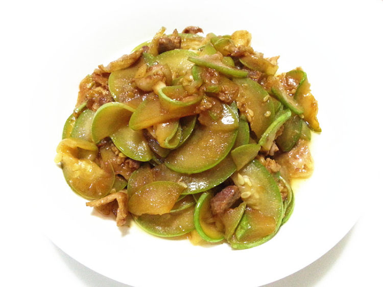 肉片炒瓠瓜步骤8