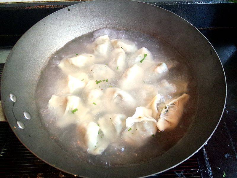 莴笋叶香菇鸡蛋水饺步骤13