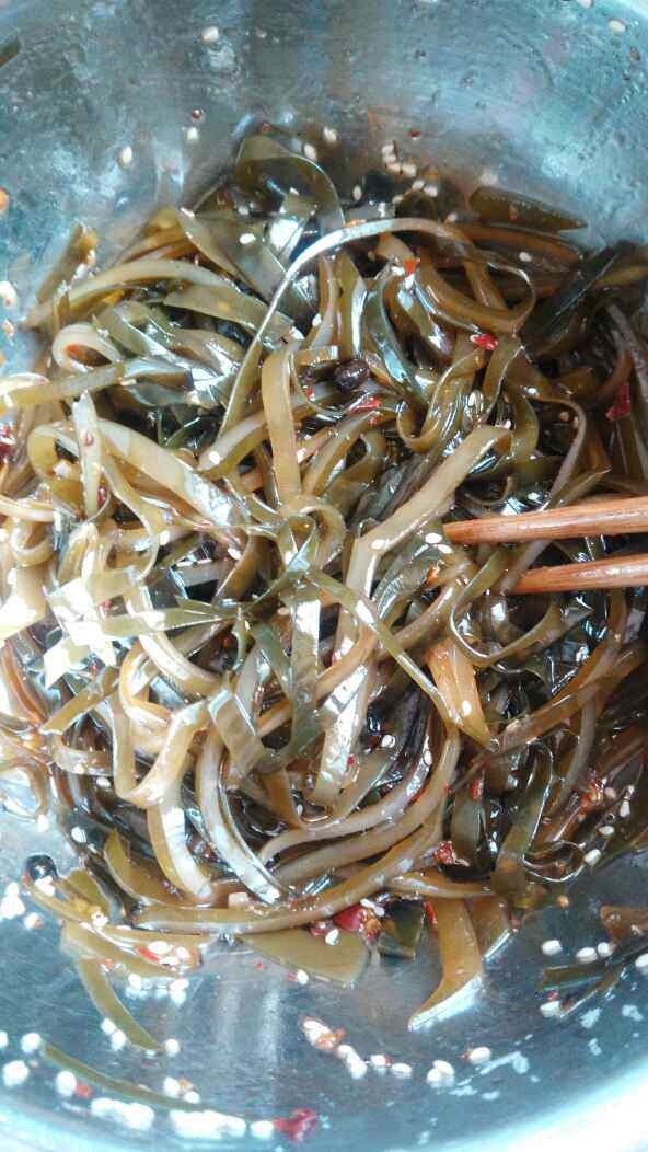 芝麻海带丝步骤8
