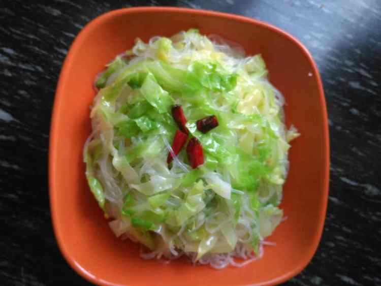 美味炝拌包菜#多效护步骤6