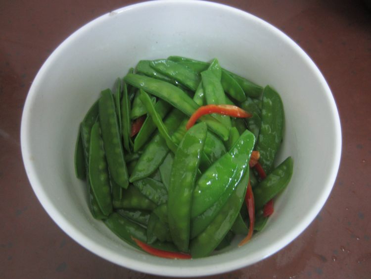 凉拌荷兰豆步骤9