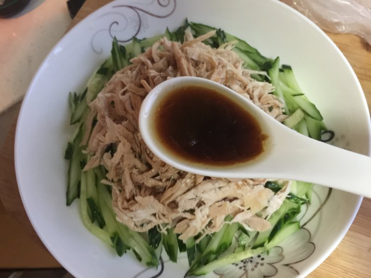 凉拌鸡丝#多效护理一步骤9