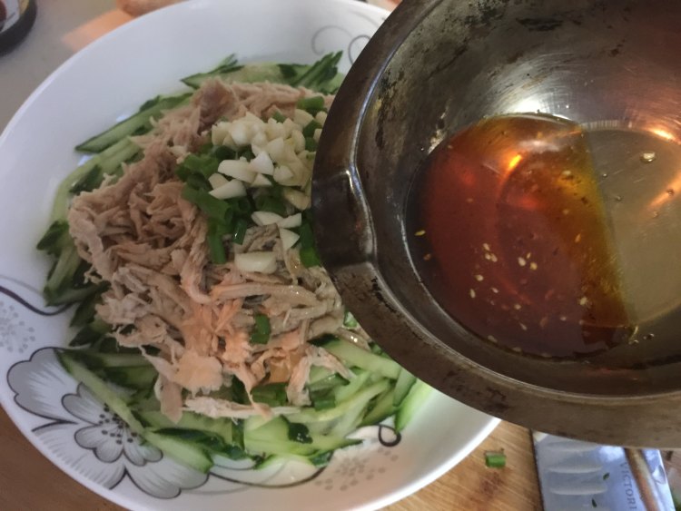 凉拌鸡丝#多效护理一步骤11