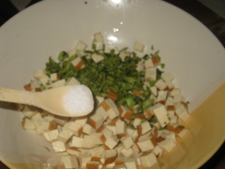 香椿拌豆干步骤4