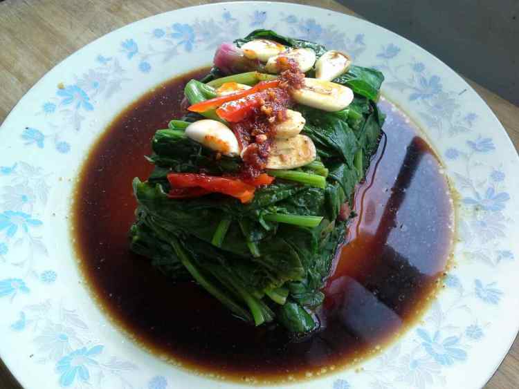 蒜子菠菜步骤5
