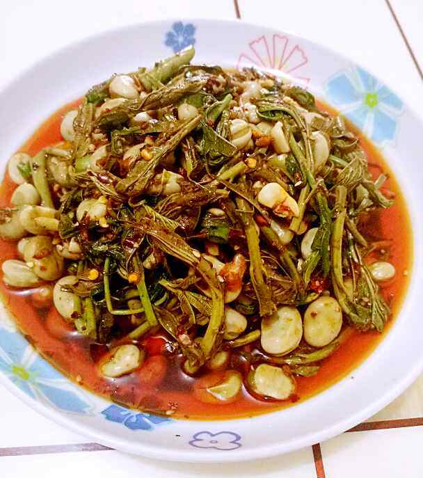 香椿拌胡豆步骤14