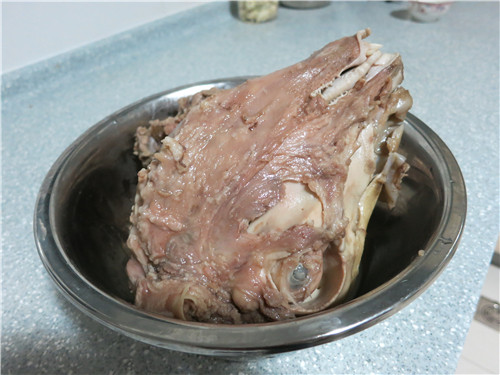 葱白拌羊脸步骤5
