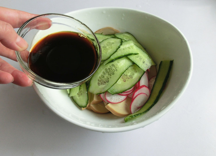 芥茉素鸡步骤7