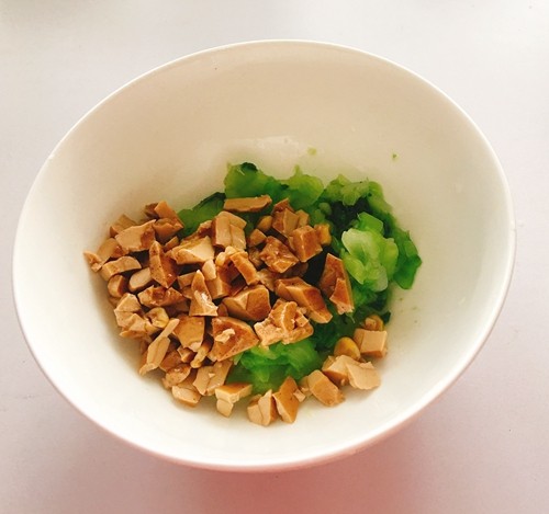 花生豆干拌油菜步骤6