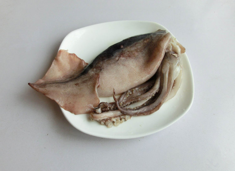 香辣拌鱿鱼步骤1