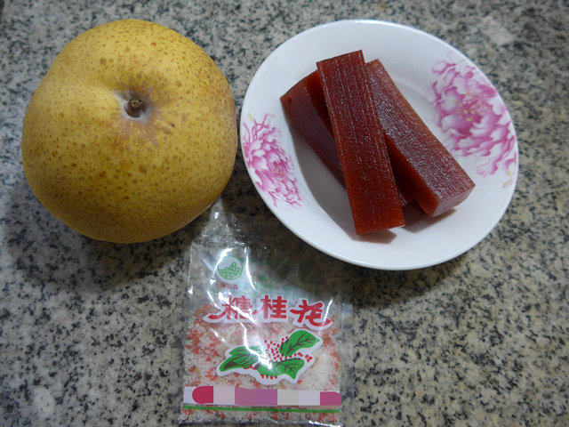 桂花京糕梨丝步骤1