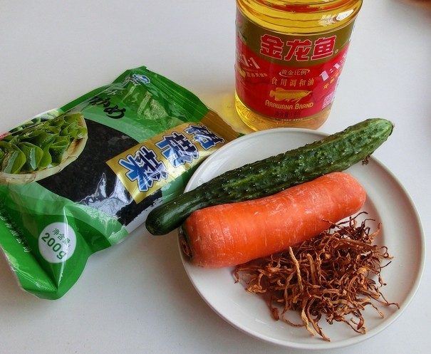 葱油裙带菜步骤1