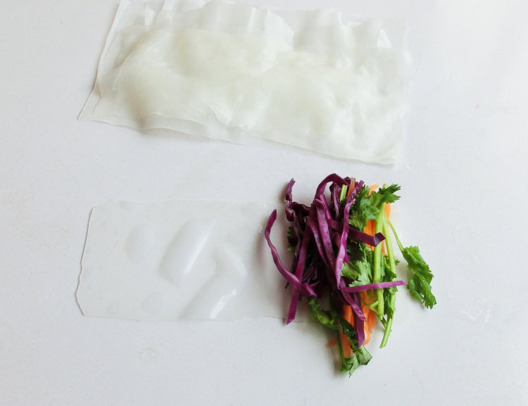 蔬菜粉皮卷步骤3