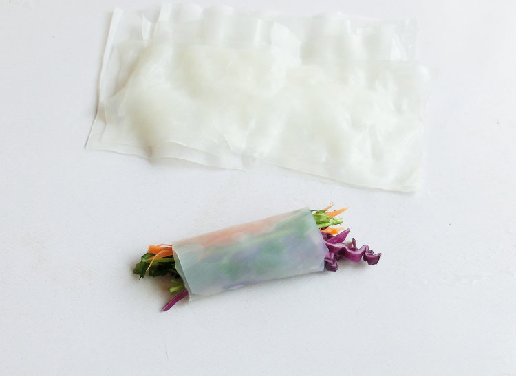 蔬菜粉皮卷步骤4