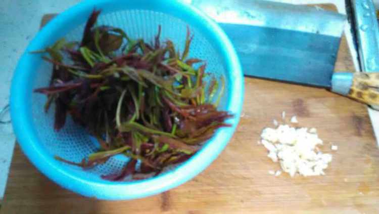 凉拌香椿芽步骤2