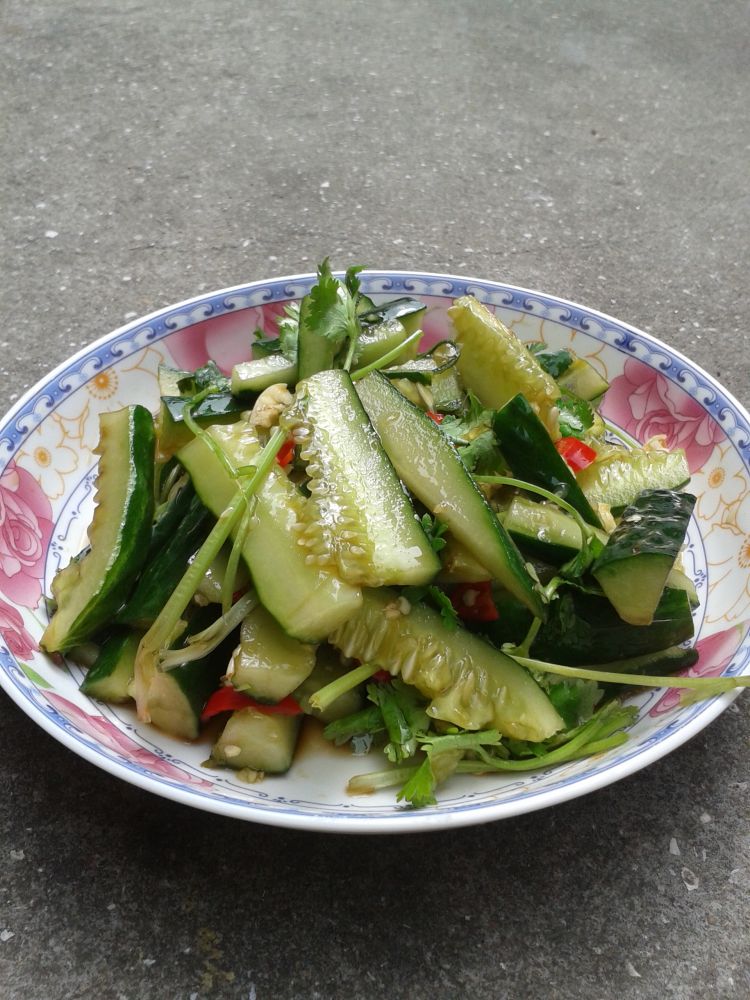 红辣椒拌黄瓜步骤9