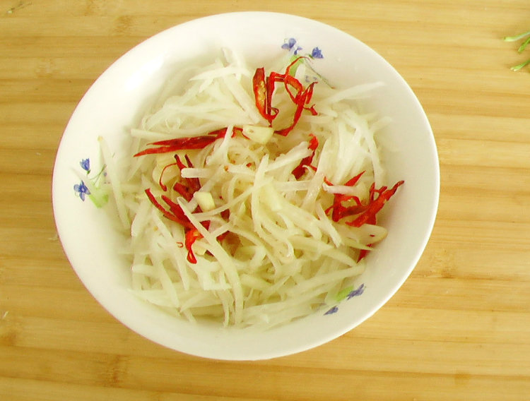 酸辣苤蓝丝步骤9