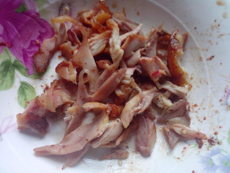 鸡腿肉拌海带丝步骤7