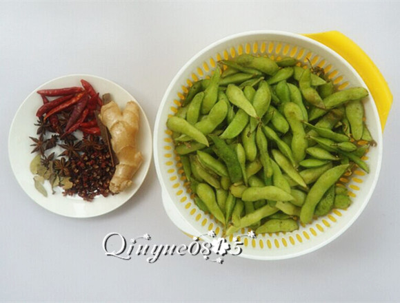 煮毛豆步骤1