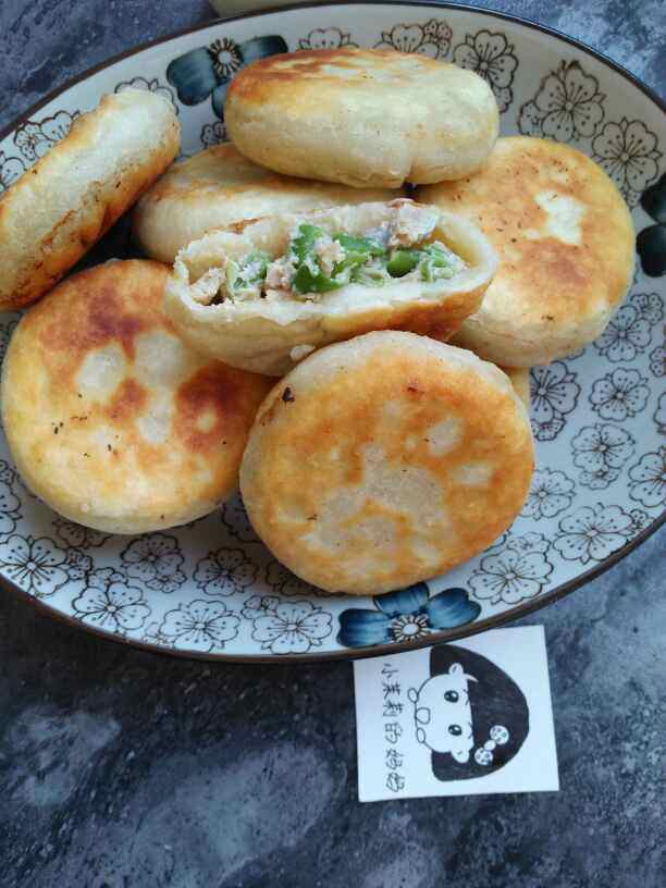 豆角肉馅烫面饼步骤8