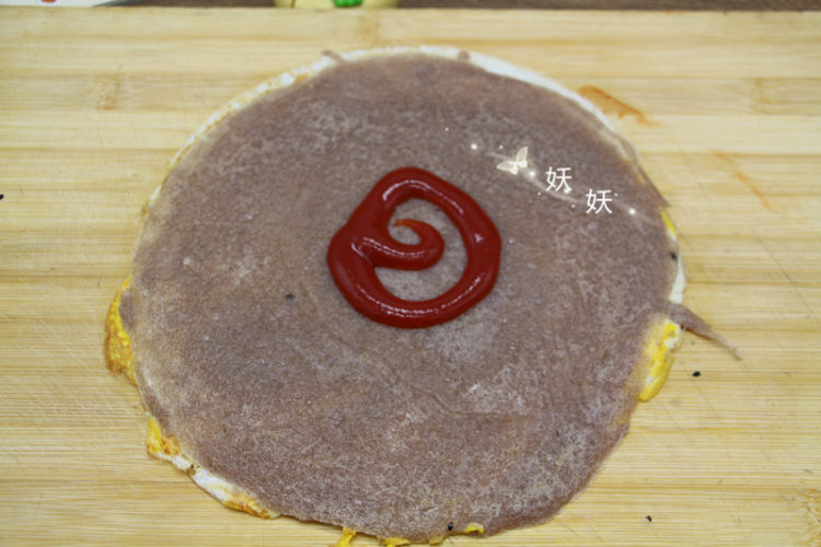 褐麦鸡蛋饼步骤9