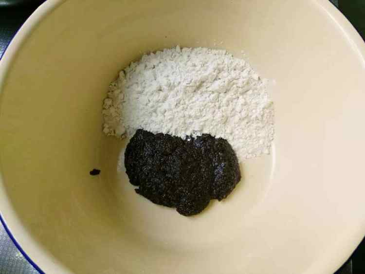 杂粮豆沙包步骤1