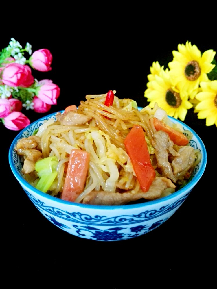 酸菜炒米粉步骤17