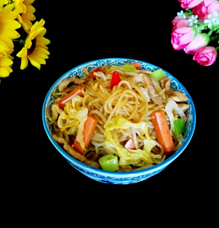 酸菜炒米粉步骤18