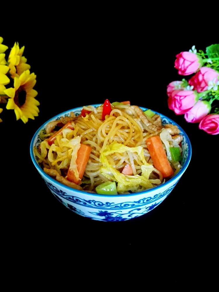 酸菜炒米粉步骤19