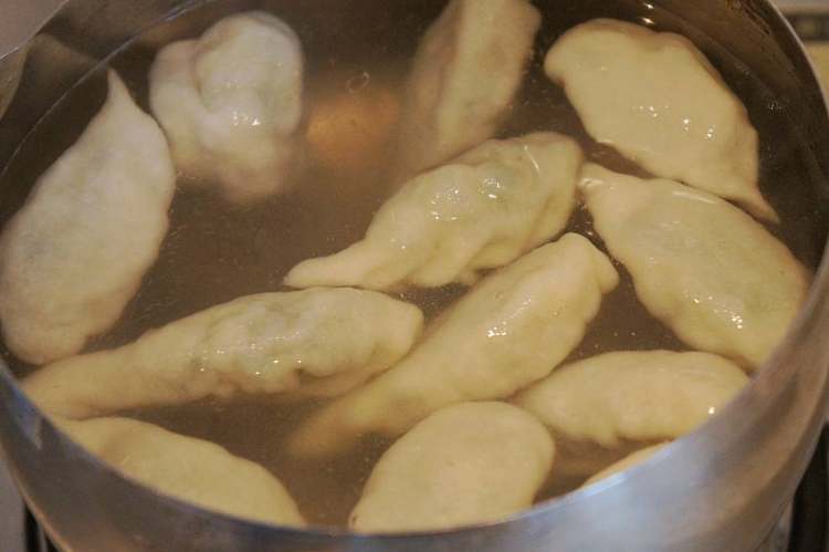 婆婆丁馅麦穗饺子步骤10