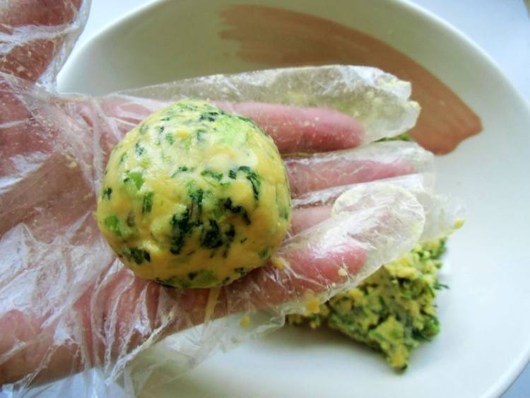 苦苣玉米饼步骤9