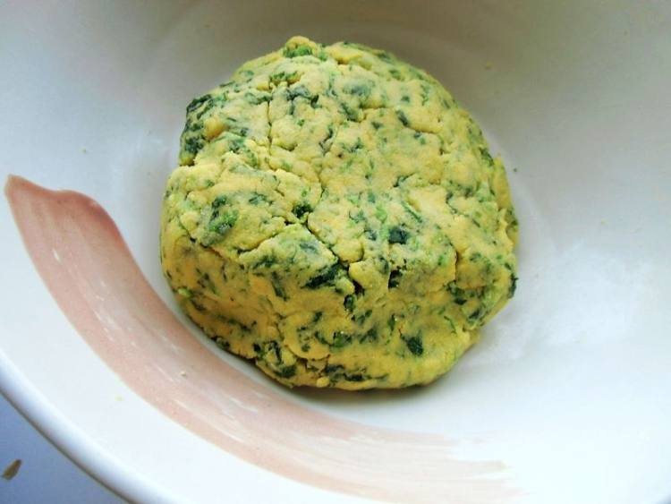 苦苣玉米饼步骤8