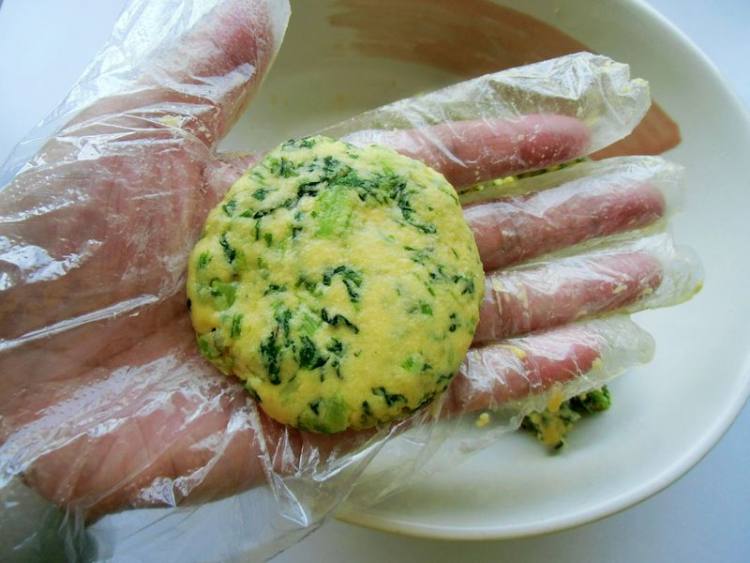 苦苣玉米饼步骤10
