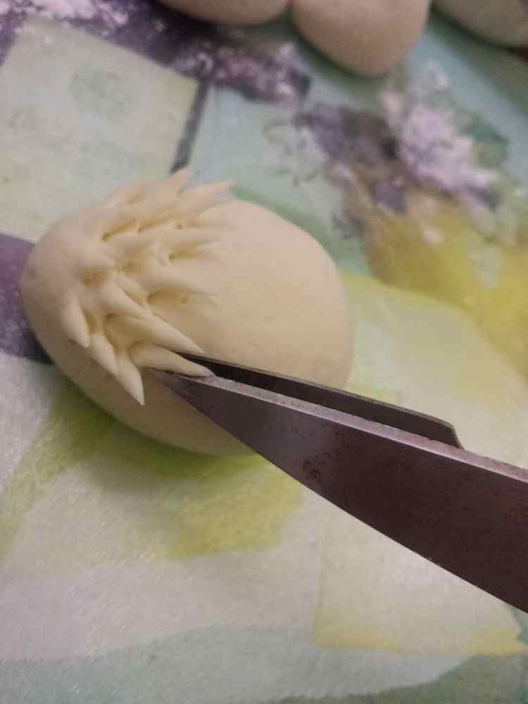 小刺猬馒头步骤12