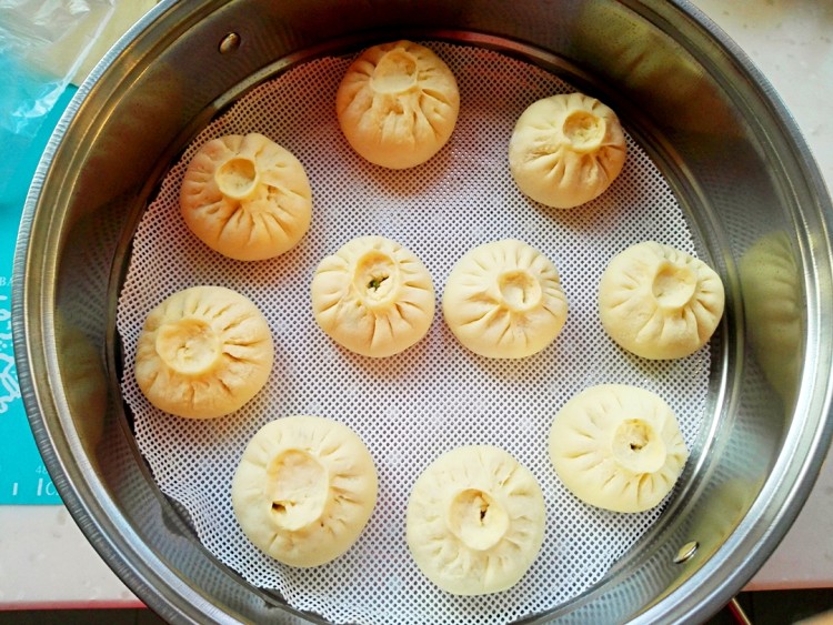 豇豆肉馅包子步骤15