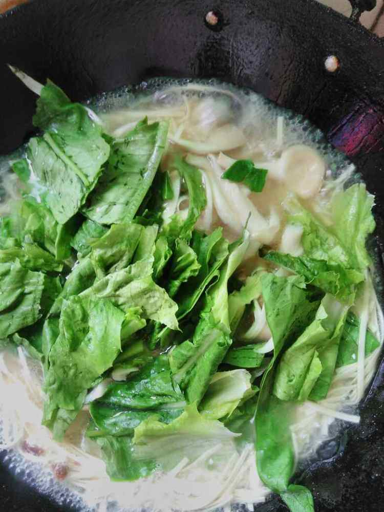 菌菇肉丝面步骤12
